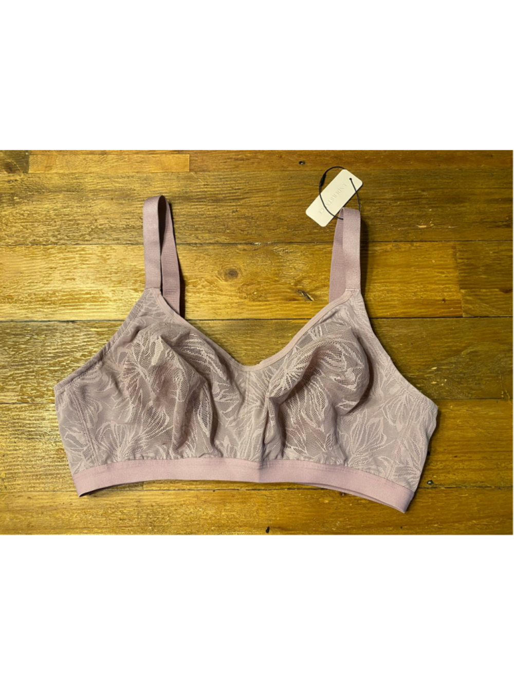 Understance 38G NWT Cate Lily Lace Wireless Soft Cup Bra Purple lingerie